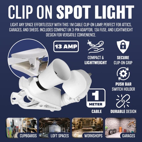 Clip spot light - spot, holder