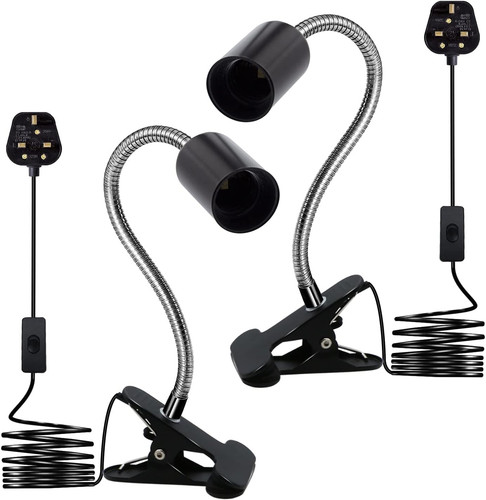 Clip desk lamp 2pcs - desk, on