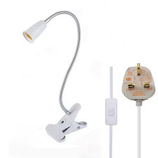 Clip On Desk Lamp E27 Light