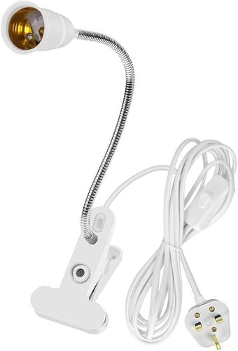 E27 clip lamp - on,