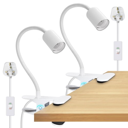 Clip e27 bulb holder - e27, 2pcs