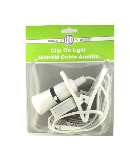 Clip light switched lamp - on,