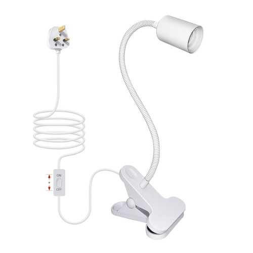Clip light bulb holder with - light,